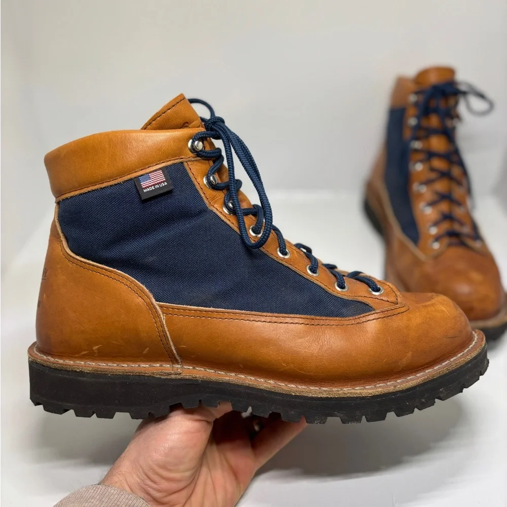 Danner Light Cascade Boots Men’s 10.5 EE USA Made Leather Canvas Hiking  31543